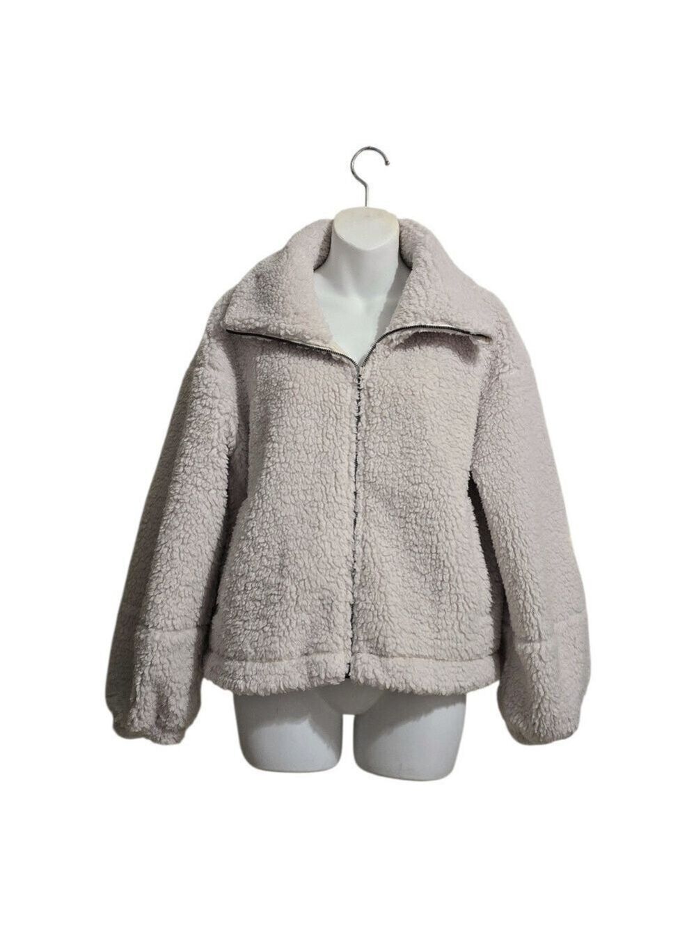 Lululemon Cinchable Fleece Zip-Up In Opal White Sz 6
